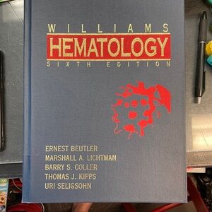 Williams Hematology Sixth Edition Book excellent condition